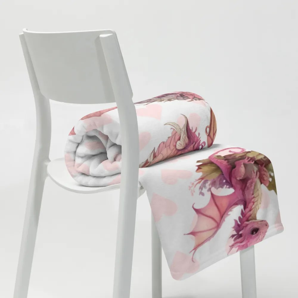 Pink Baby Dragons Throw Blanket product image (7)