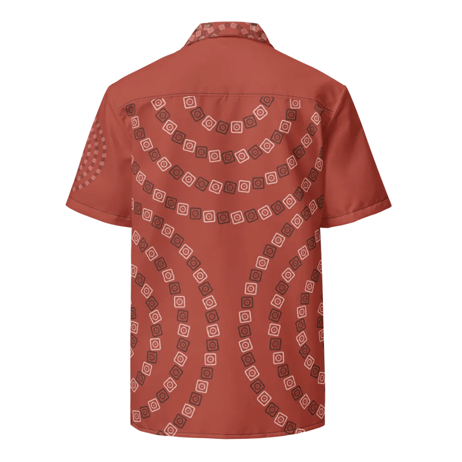 Optical Sun Icon / MO Hawaiian Shirt / Red product image (9)
