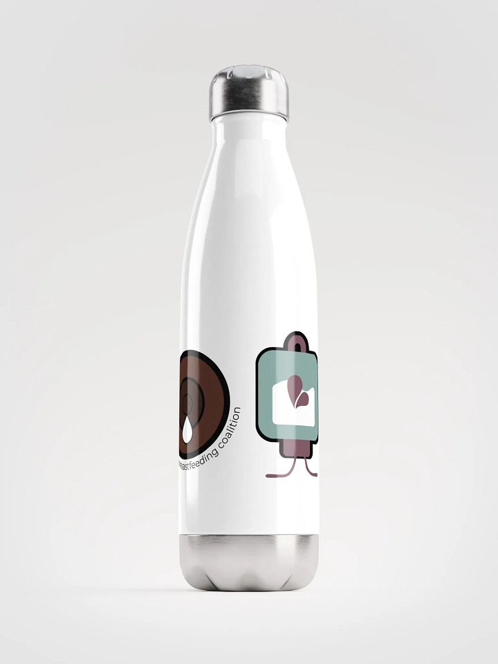 Different, But Same Dark Skin Tone Stainless Steel Water Bottle product image (1)