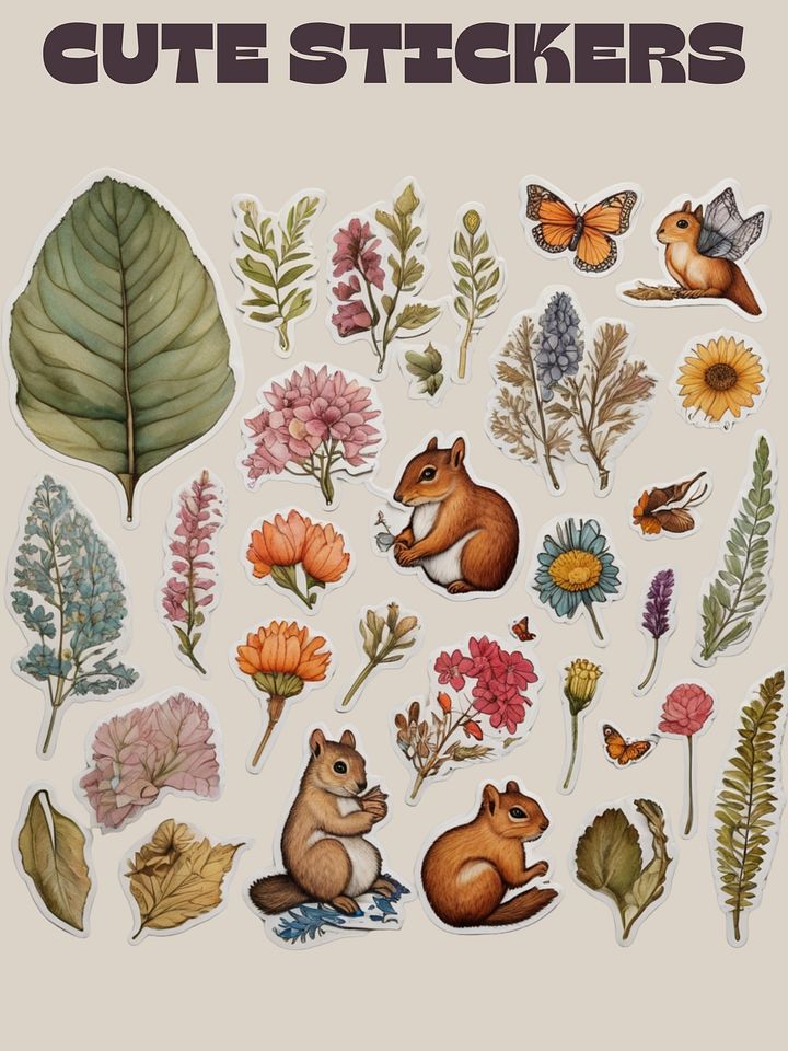 Cute Printable bundle Sticker Sheets product image (2)