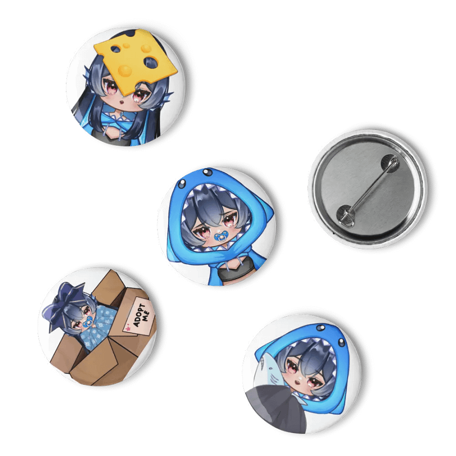 Chibi Button Pin Set (5) product image (15)