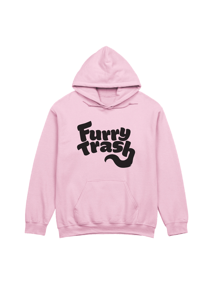 Furry Trash Hoodie – Bubble Logo (Black Print) product image (1)