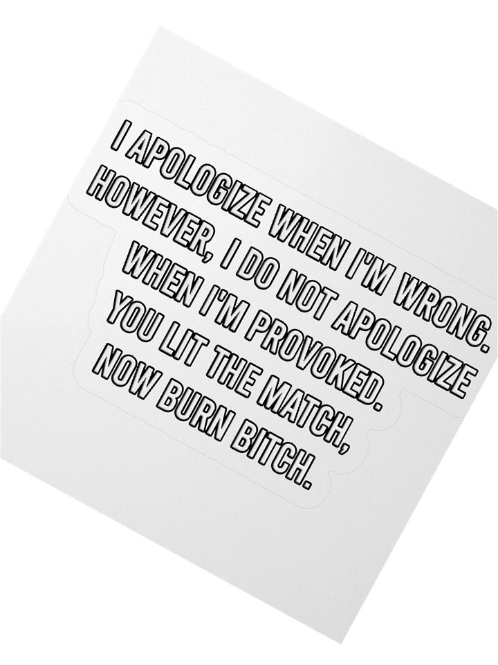 Apologize Match - Sticker product image (2)