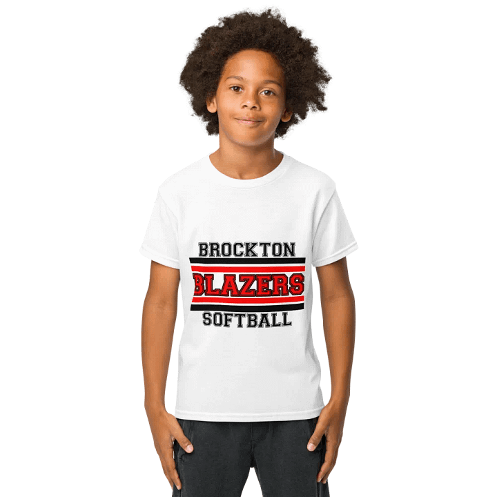 Youth Brockton Blazers Softball Tee - White product image (1)