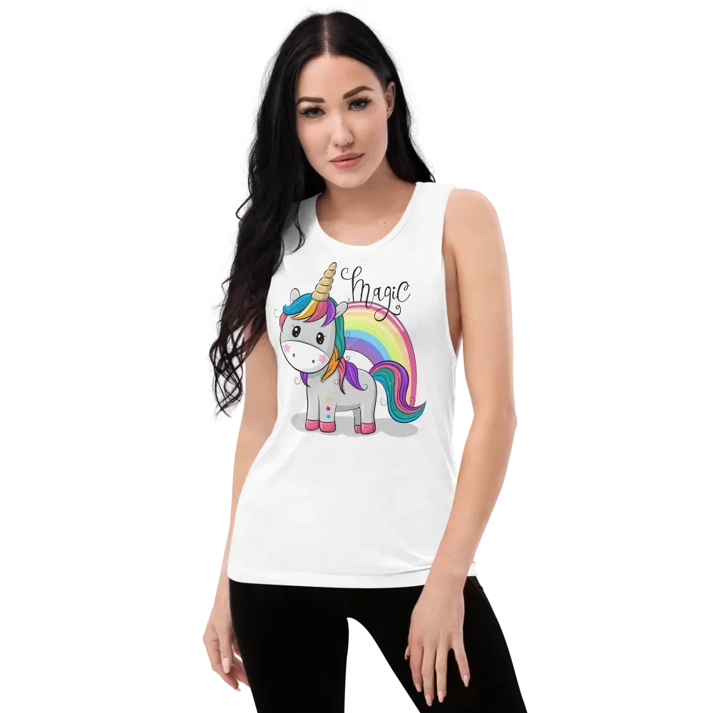 Magical Unicorn Flowy Muscle Tank product image (8)