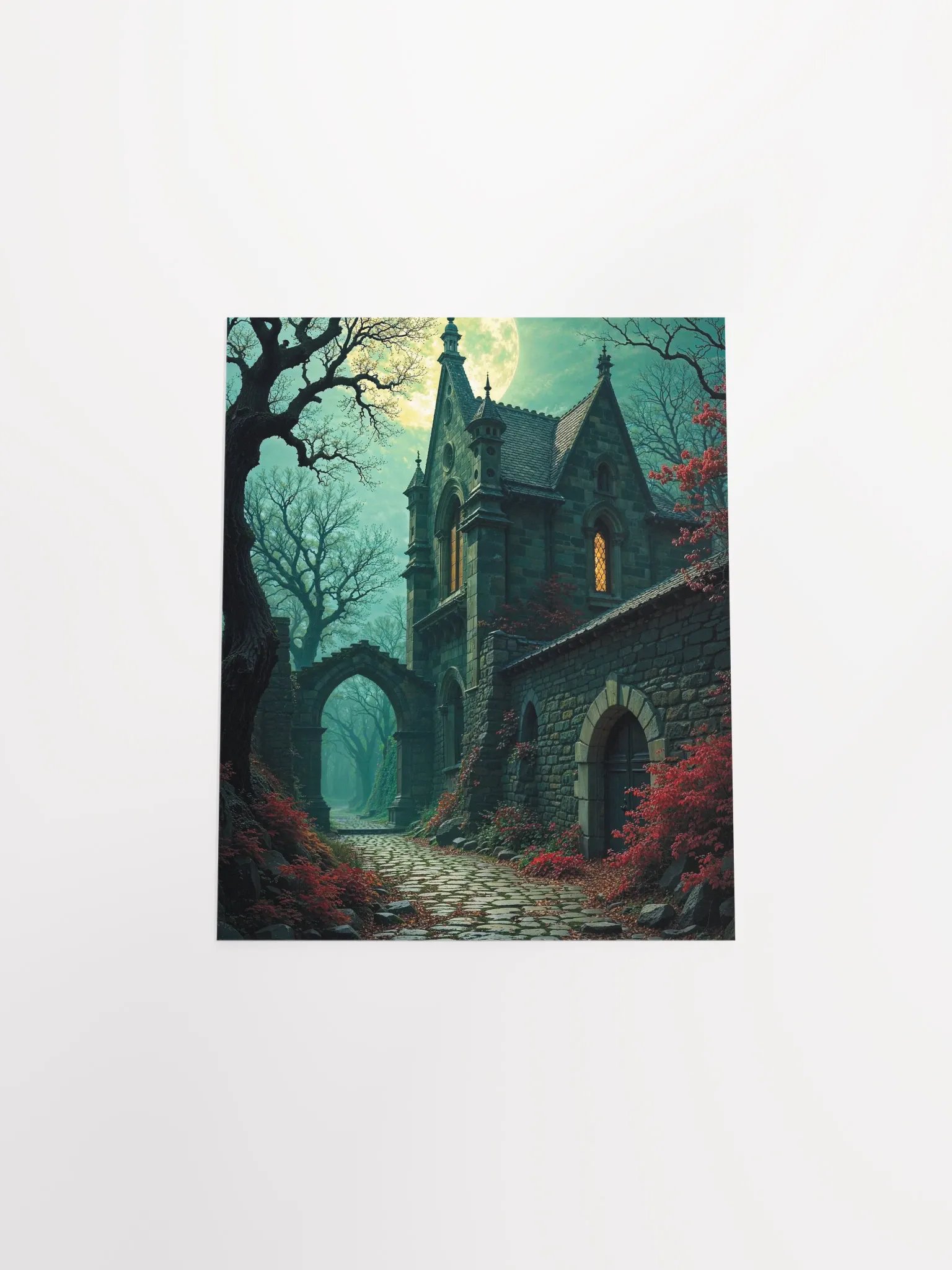 Moonlit Gothic Manor Poster product image (30)