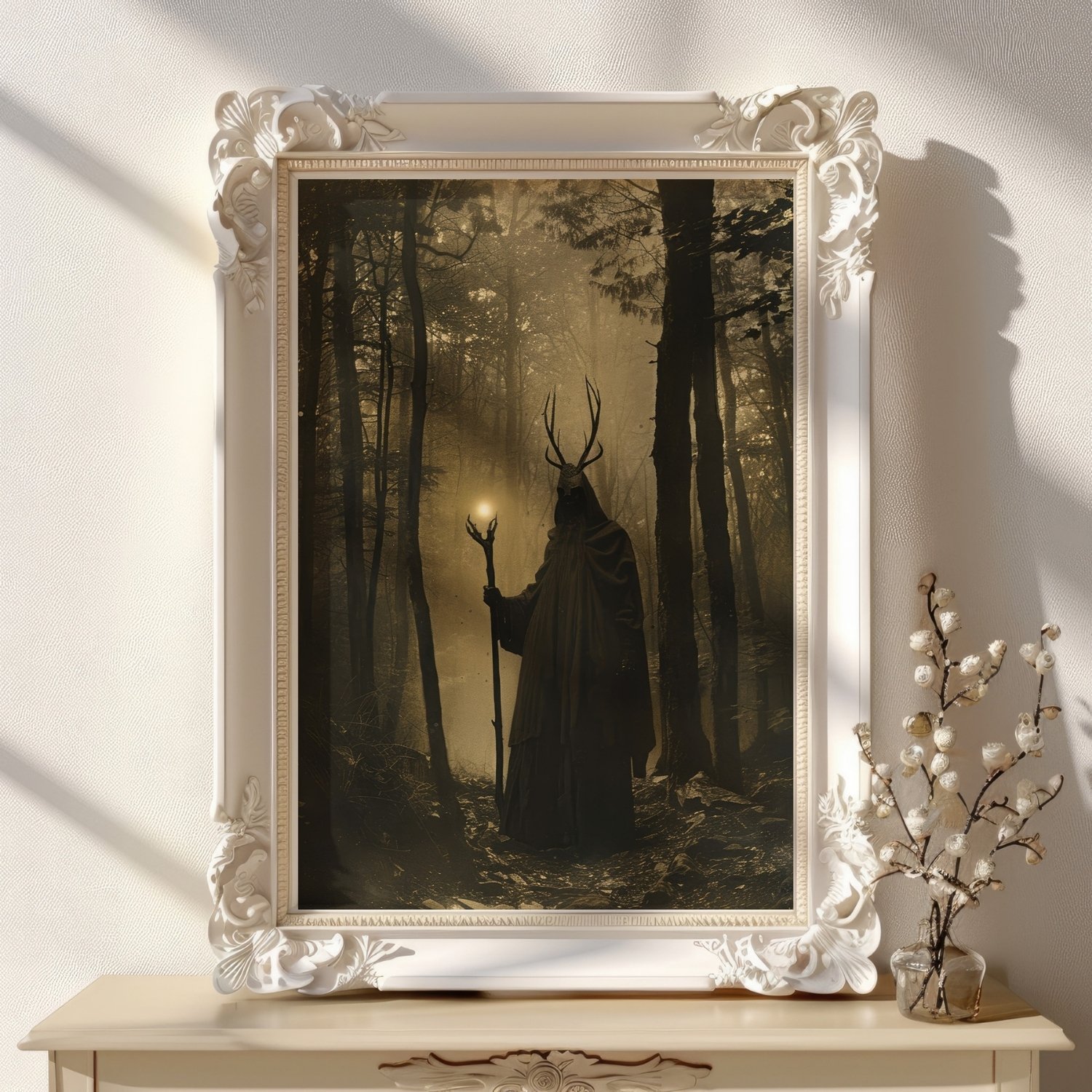 Forest Druid Victorian Photo Witchy Art Print product image (21)