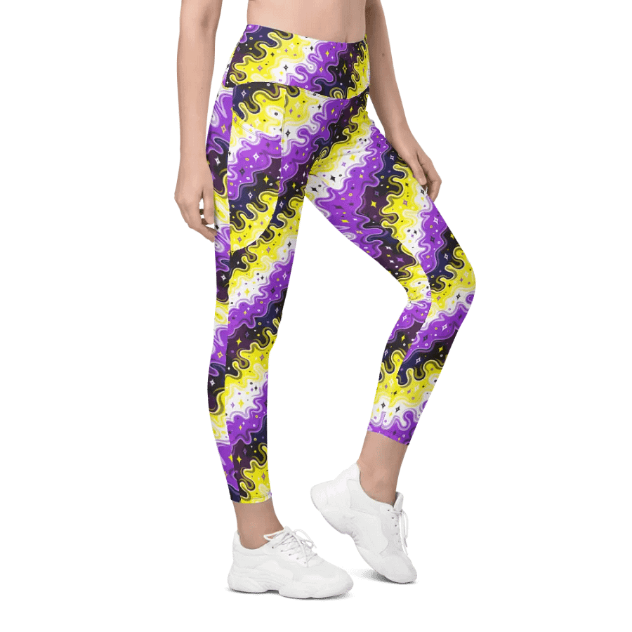 Non-Binary Pattern Pocket Leggings product image (7)