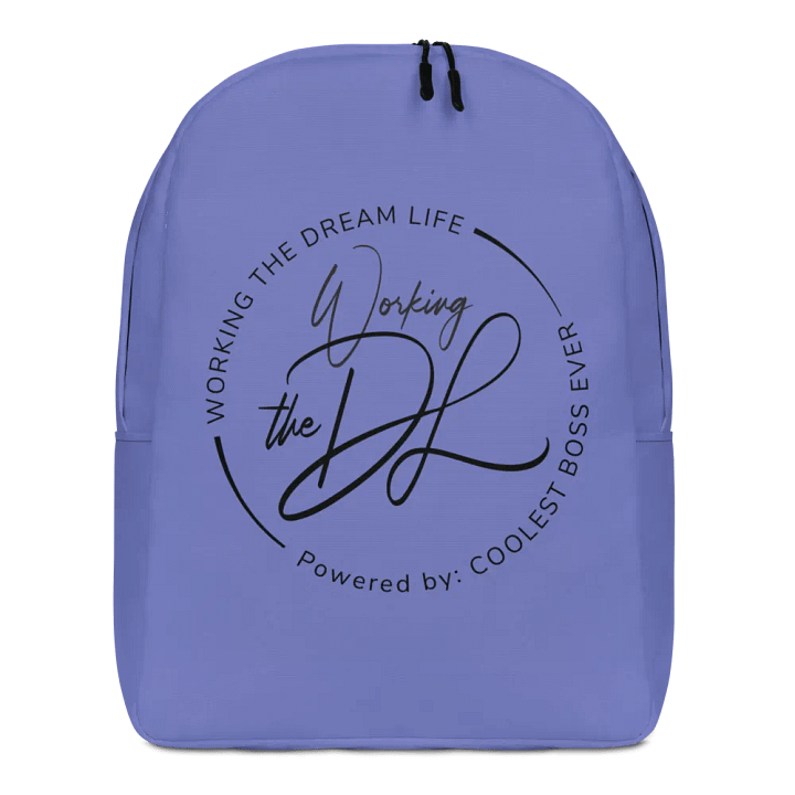 Work the Dream Life – Purple Minimalist All-Over Print Backpack for Work, Travel & Everyday Use product image (1)