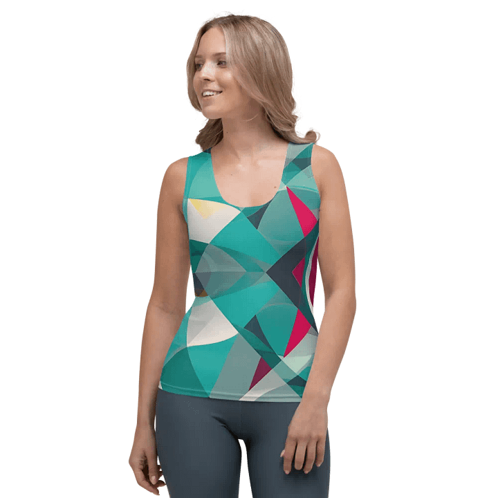 Abstract Lithographic Pattern Design Tank Top - V9 product image (1)