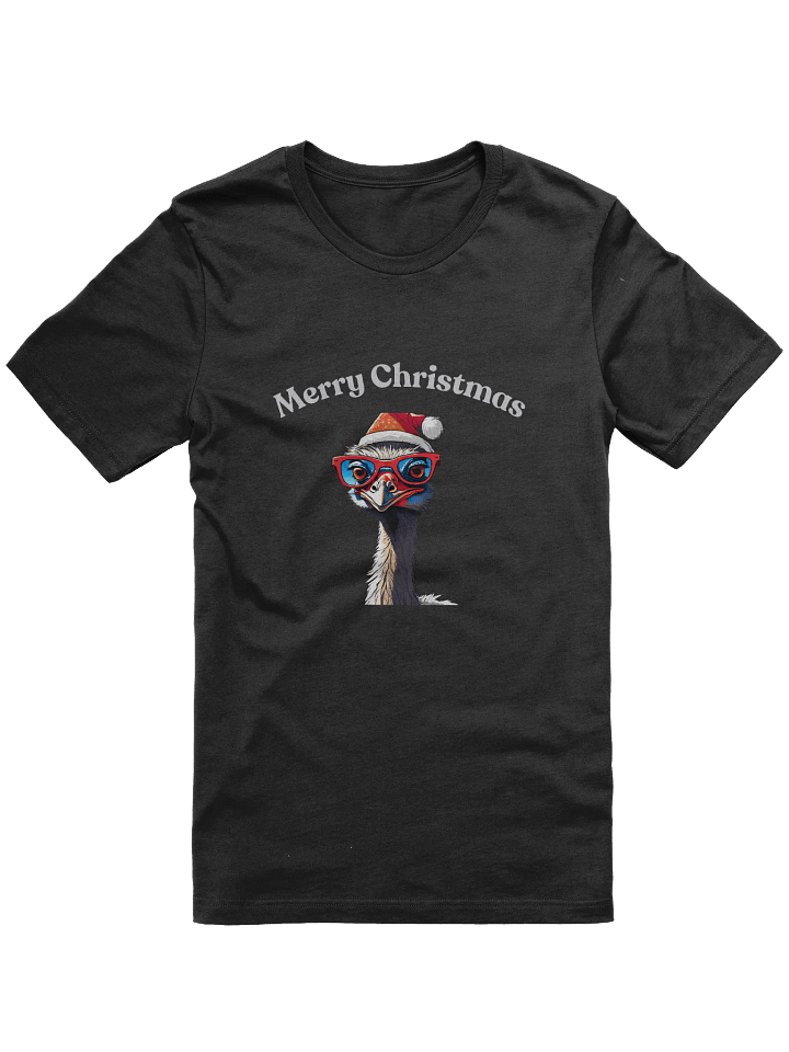 Festive Emu Merry Christmas T-Shirt - Silver product image (1)