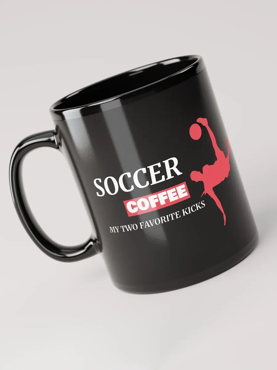 Dynamic Red Silhouette Soccer Coffee Mug product image (1)
