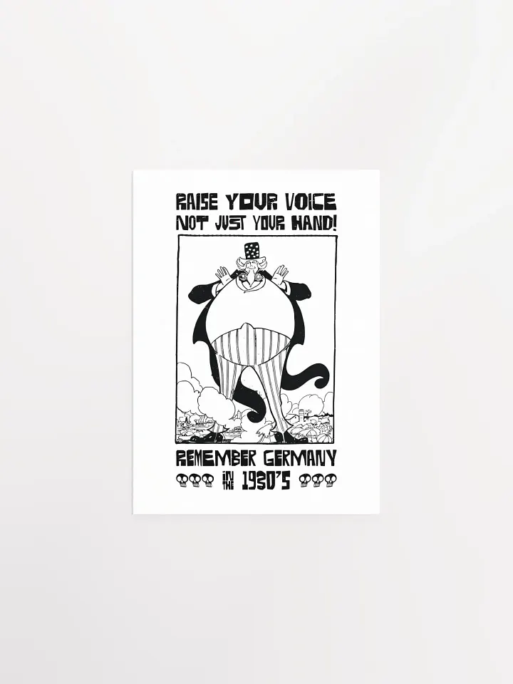 Raise Your Voice Not Your Hand Political Student Poster product image (1)