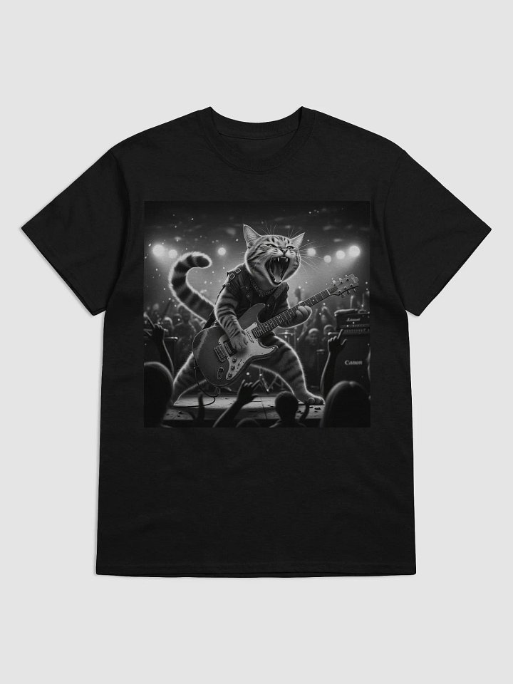Rock and roll kitty t-shirt product image (1)