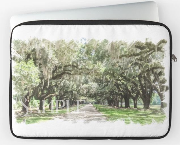 Avenue of the Oaks, Boone Hall Plantation Digital Watercolor Image Download product image (8)