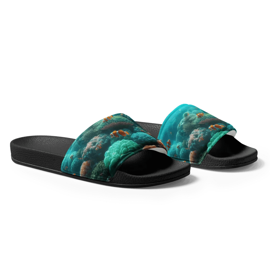Oceanic Oasis Women's Slides | Ai Design product image (4)