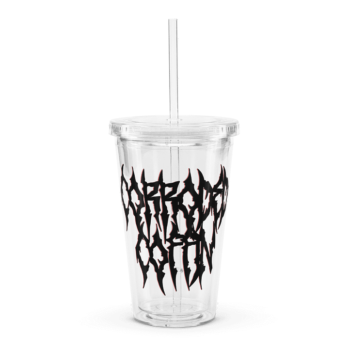 Corroded Coffin - Clear Plastic Tumbler product image (1)