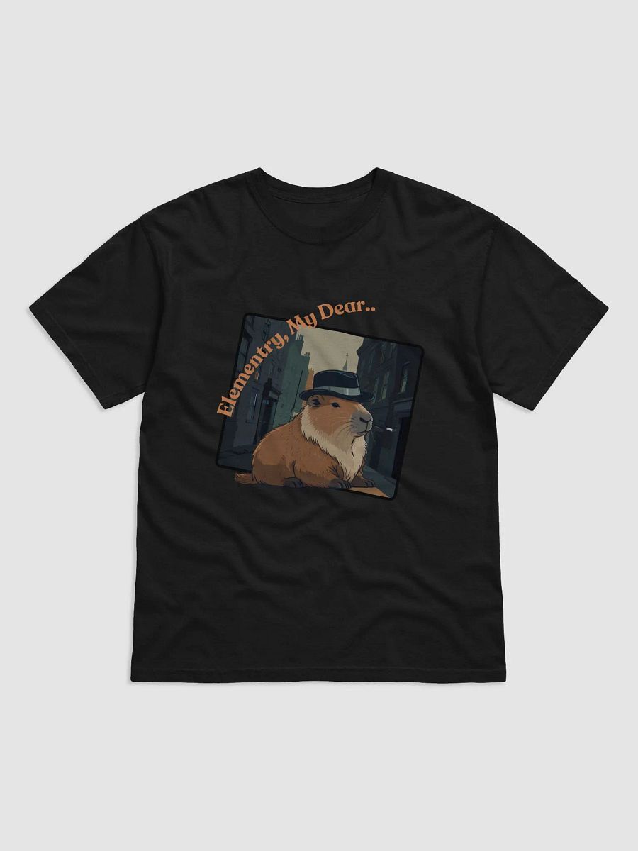 Detective Capybara: Elementary, My Dear T-shirt product image (1)