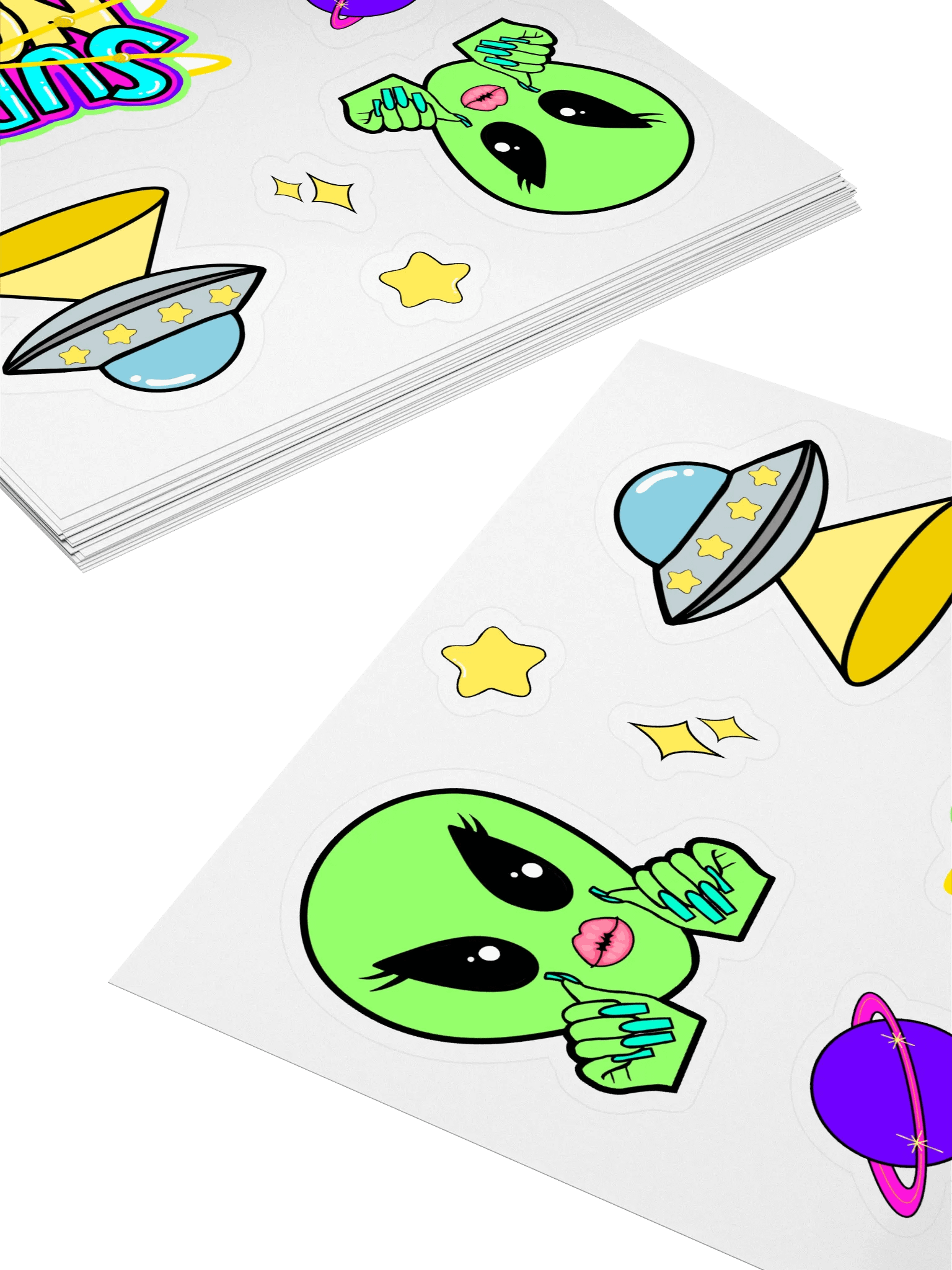 THE SPACE COLLECTION STICKER SHEET product image (4)