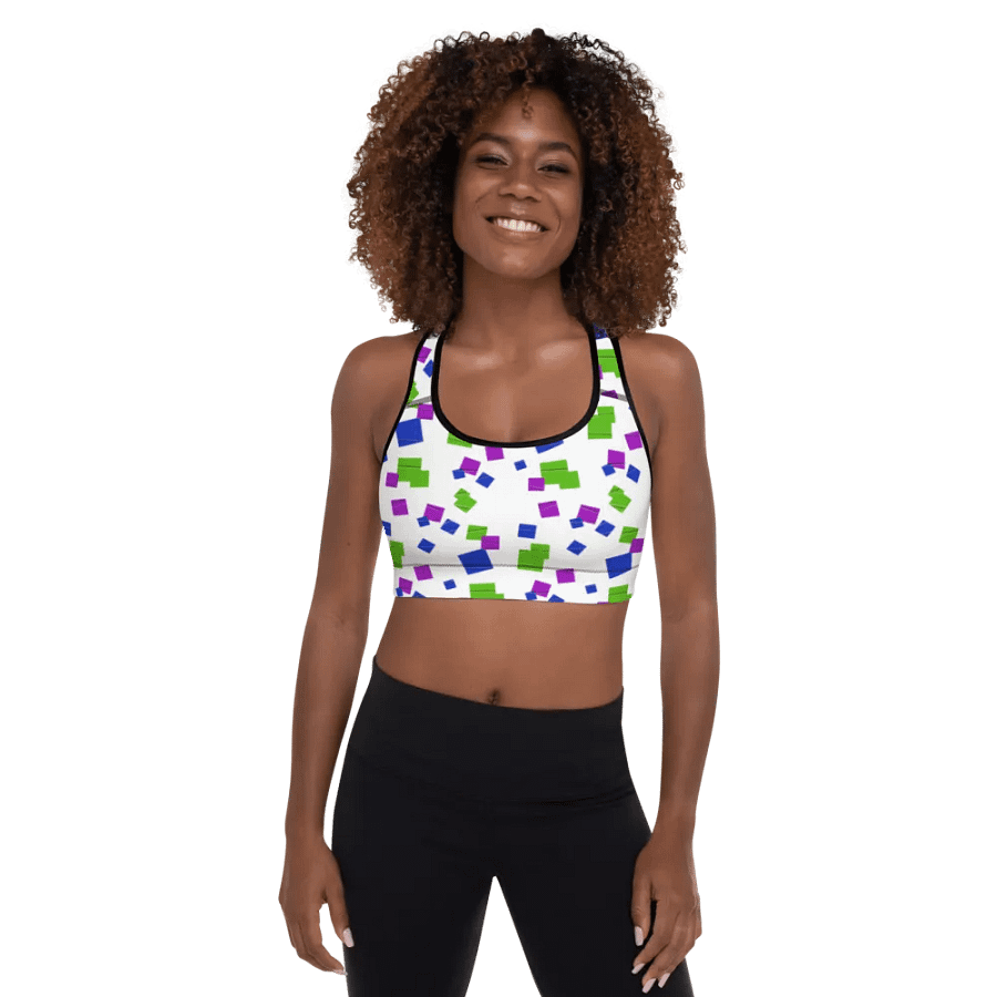 glitch sports bra with pads product image (1)