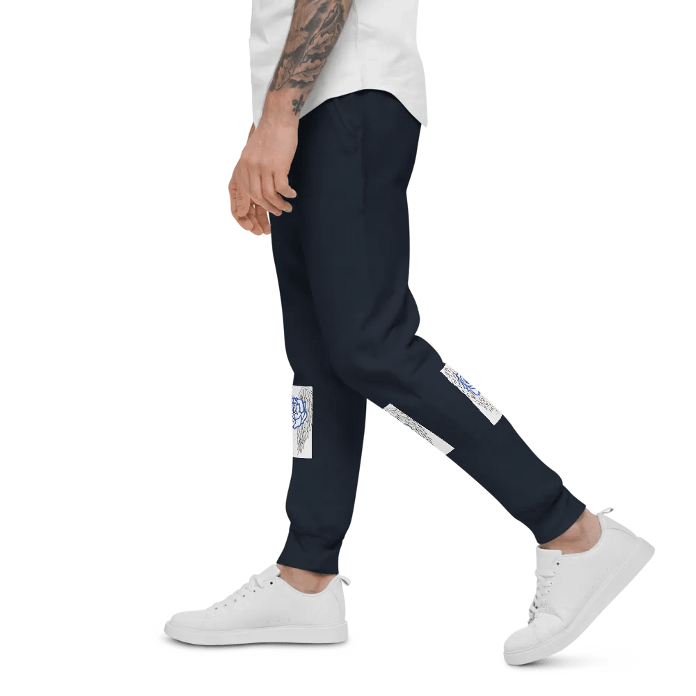 Winged Rose Unisex Fleece Joggers product image (7)