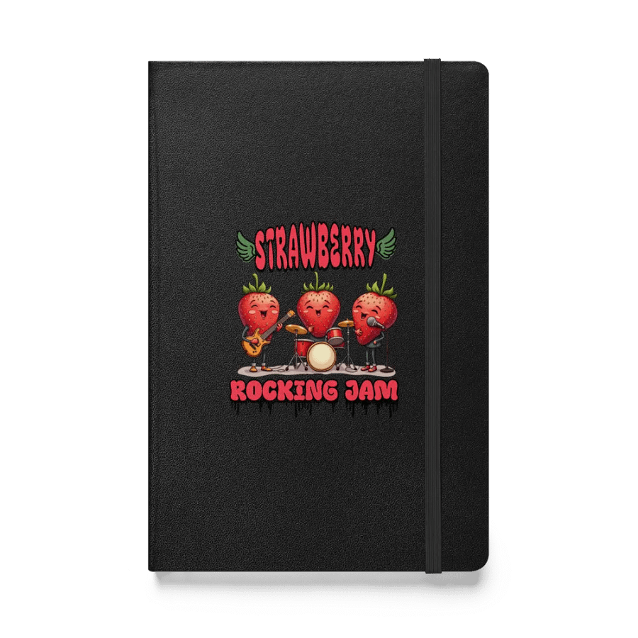 Strawberry Rocking Jam Band Hardcover Notebook product image (1)