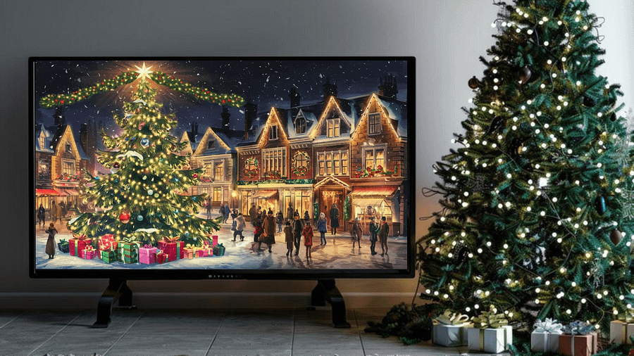 Mesmerizing Christmas Town Square A Festive Winter Wonderland - Frame TV III product image (5)