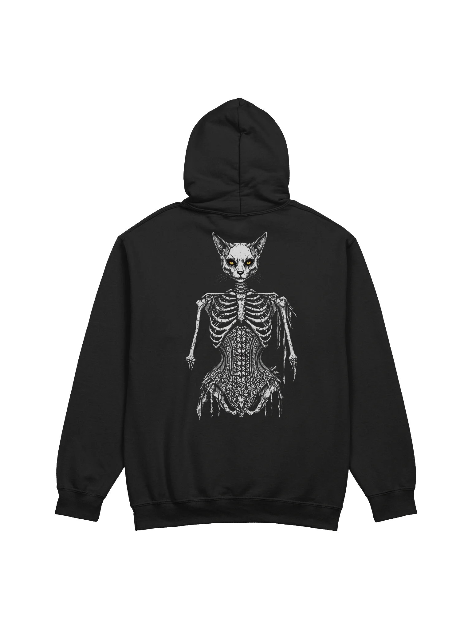Bone Temptress – Sphynx Skeleton Cat Hoodie product image (1)