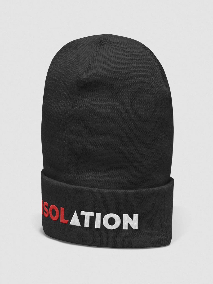 ISOL▲TION — 2024 TEXT — CUFFED BEANIE — R&W product image (3)