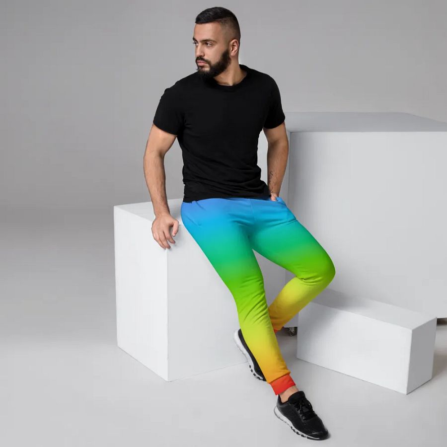 Rainbow Recycled Men's Joggers product image (11)