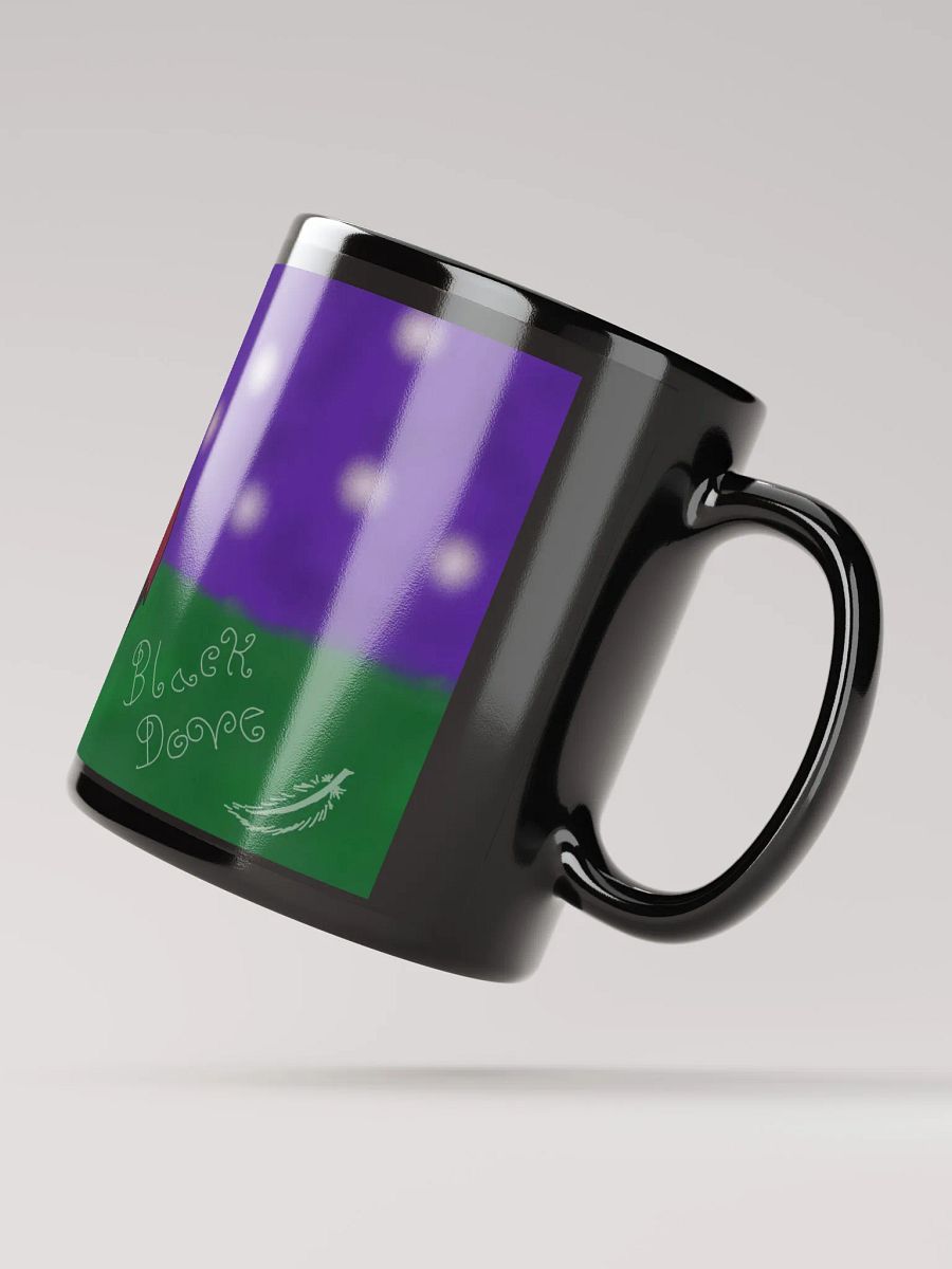 Moonlit Rest (Glossy Black Mugs) product image (2)