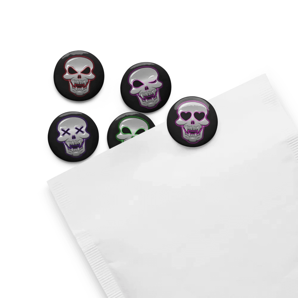 Skull Emote Buttons Set product image (13)