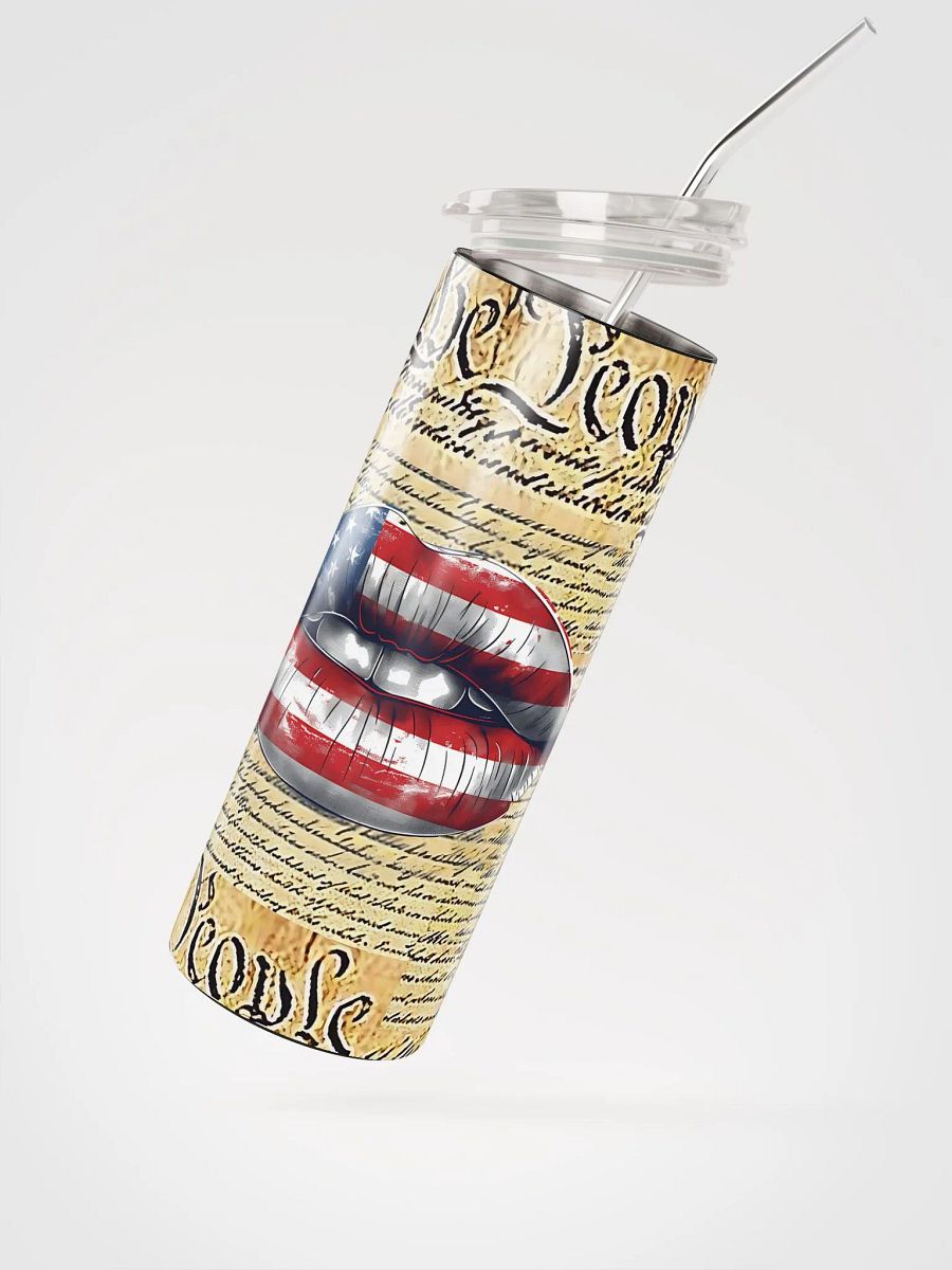 Patriotic Lips Stainless Steel Tumbler product image (2)