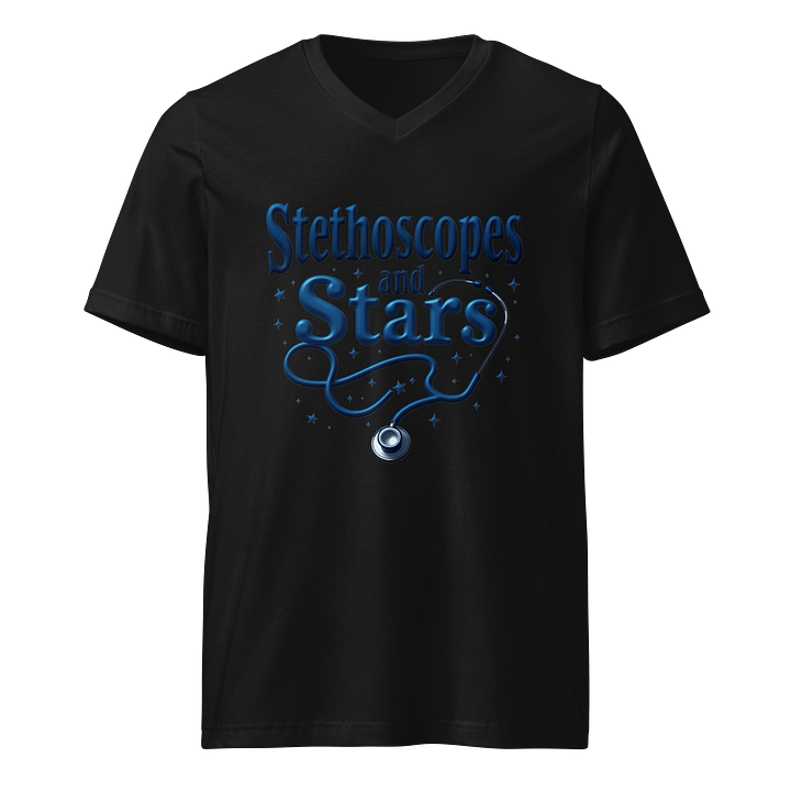 Stethoscopes and Stars V-Neck Tee product image (1)