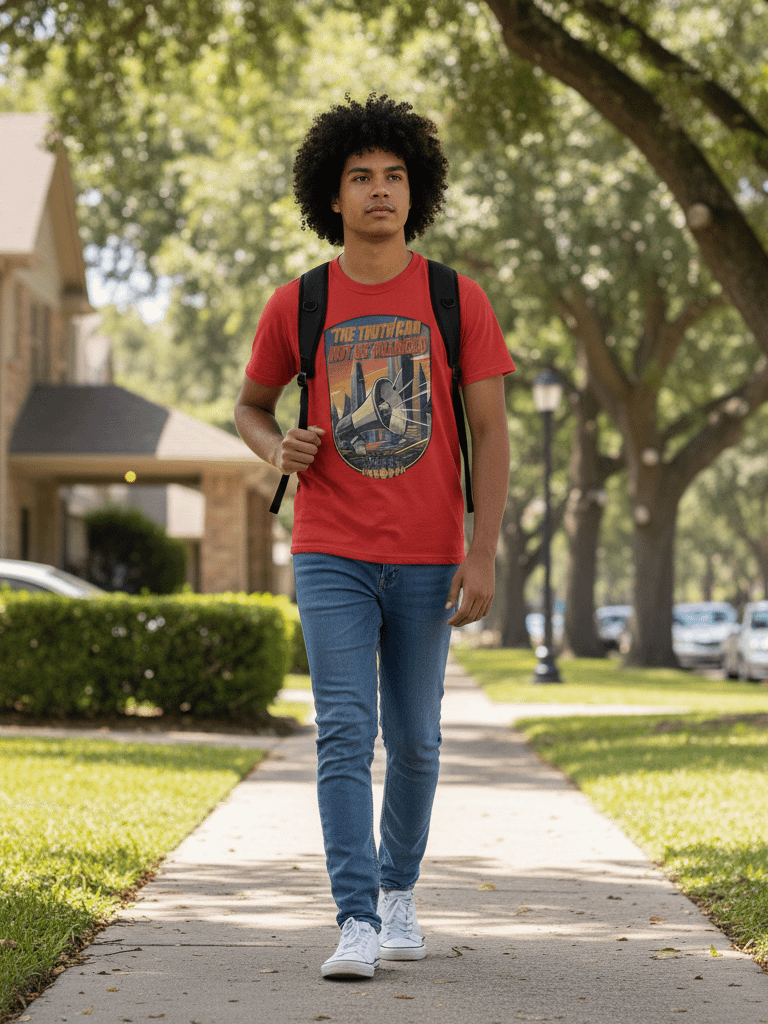 "The Truth Can Not Be Silenced" T-Shirt | Vintage Propaganda Style Tee | Bella Canvas 3001 | Statement Shirt product image (7)