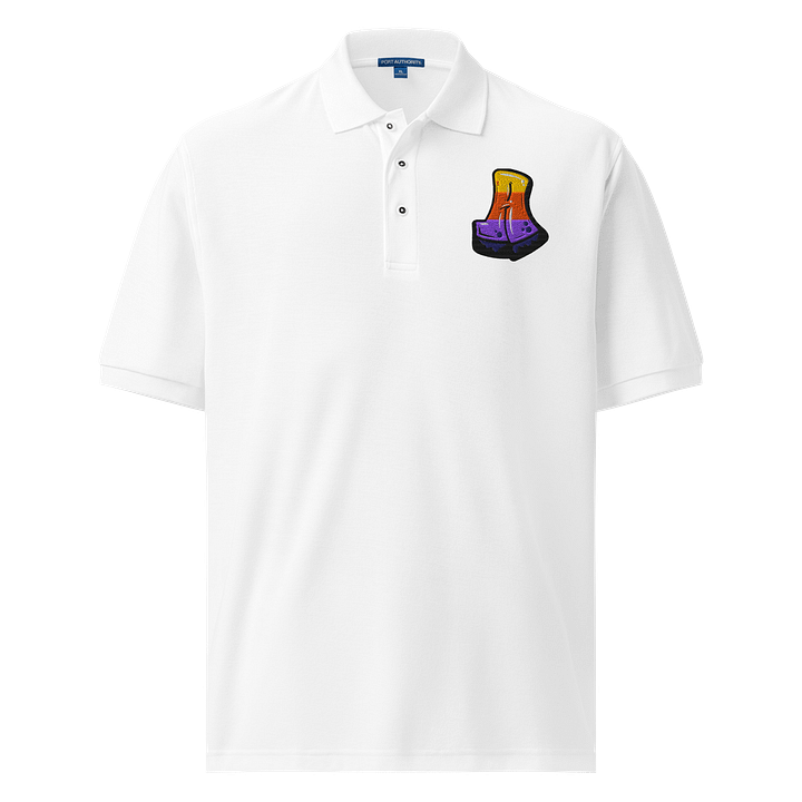 Tri-Color Axe Head Illustration Polo Shirt product image (1)
