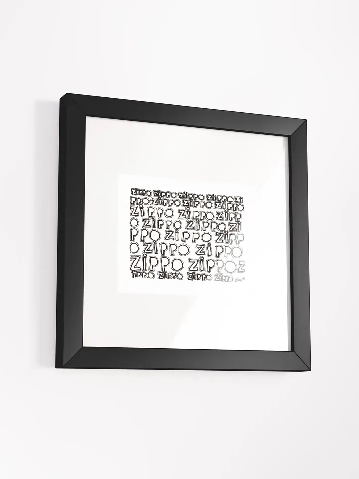 zippo Panel Card Print Framed product image (1)