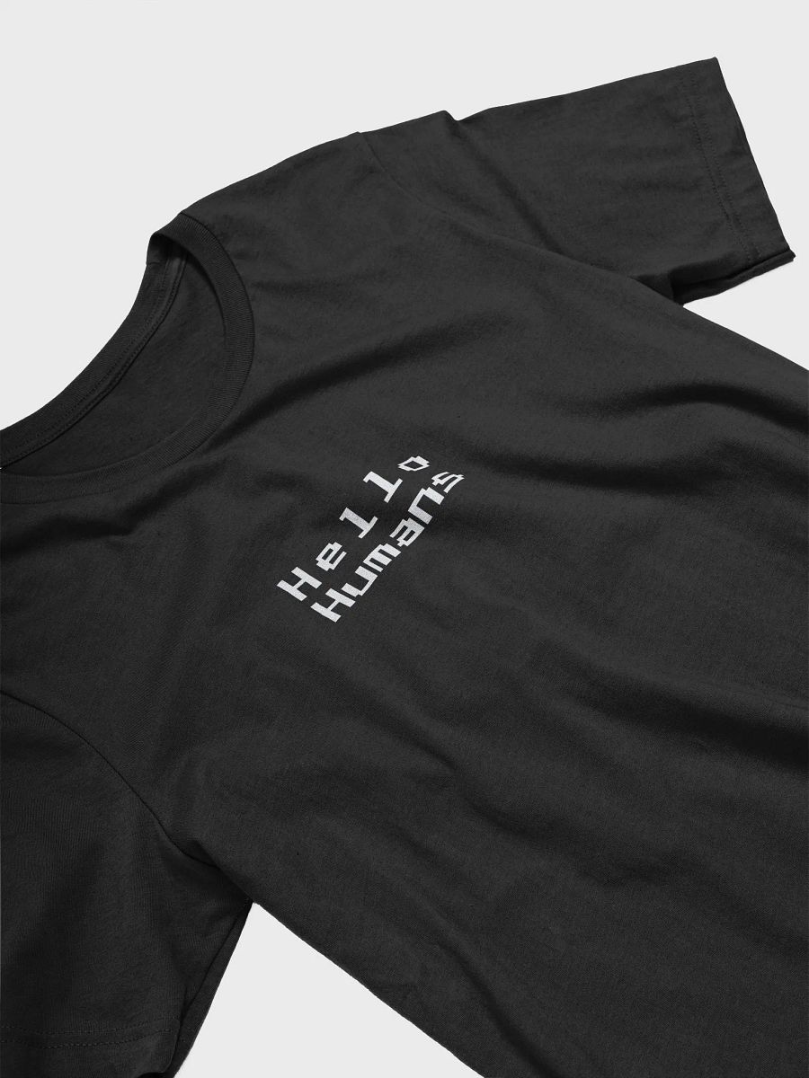 Vertical Hello Humans (Dark Minimalist Tee) product image (2)