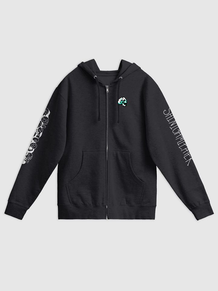 THE FOOL ZIP-UP HOODIE [BLACK] product image (2)