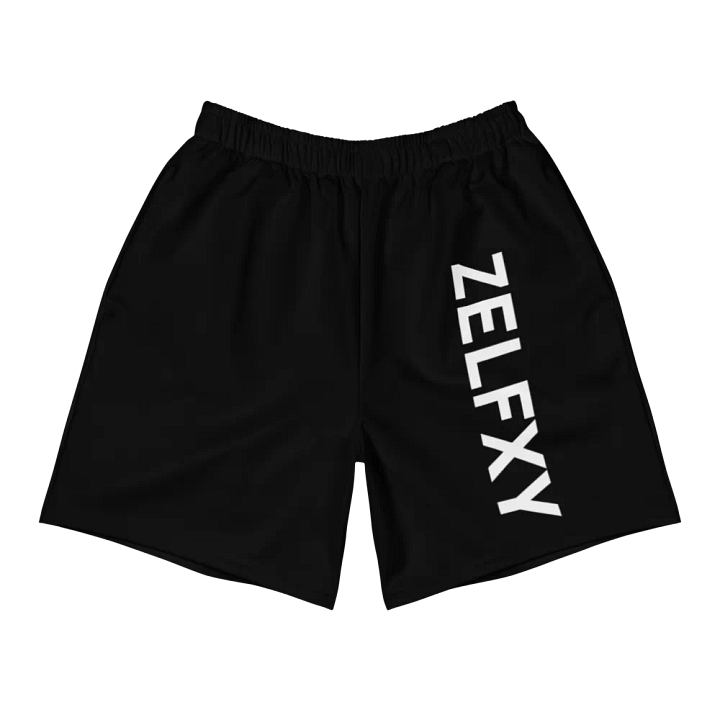 White Print Shorts - Black product image (1)