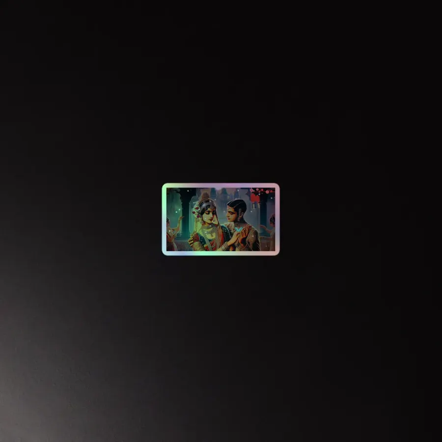 Holographic sticker #2 Rain Oldies Music Hindi Song purana 1920 product image (4)