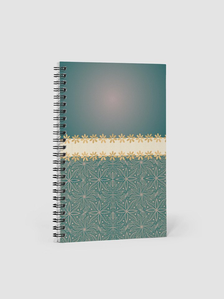Teal Boho Bullet Journal – Spiral Notebook with Dotted Pages & Creative Planner product image (1)