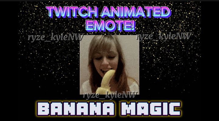 Twitch Animated Emote BANANA MAGIC product image (1)