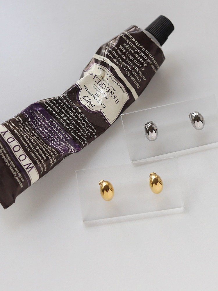 Classic Dome Stud Earrings | 18K Gold Plated product image (10)