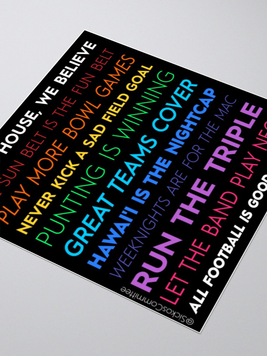 IN THIS HOUSE STICKER (3 Sizes) product image (8)
