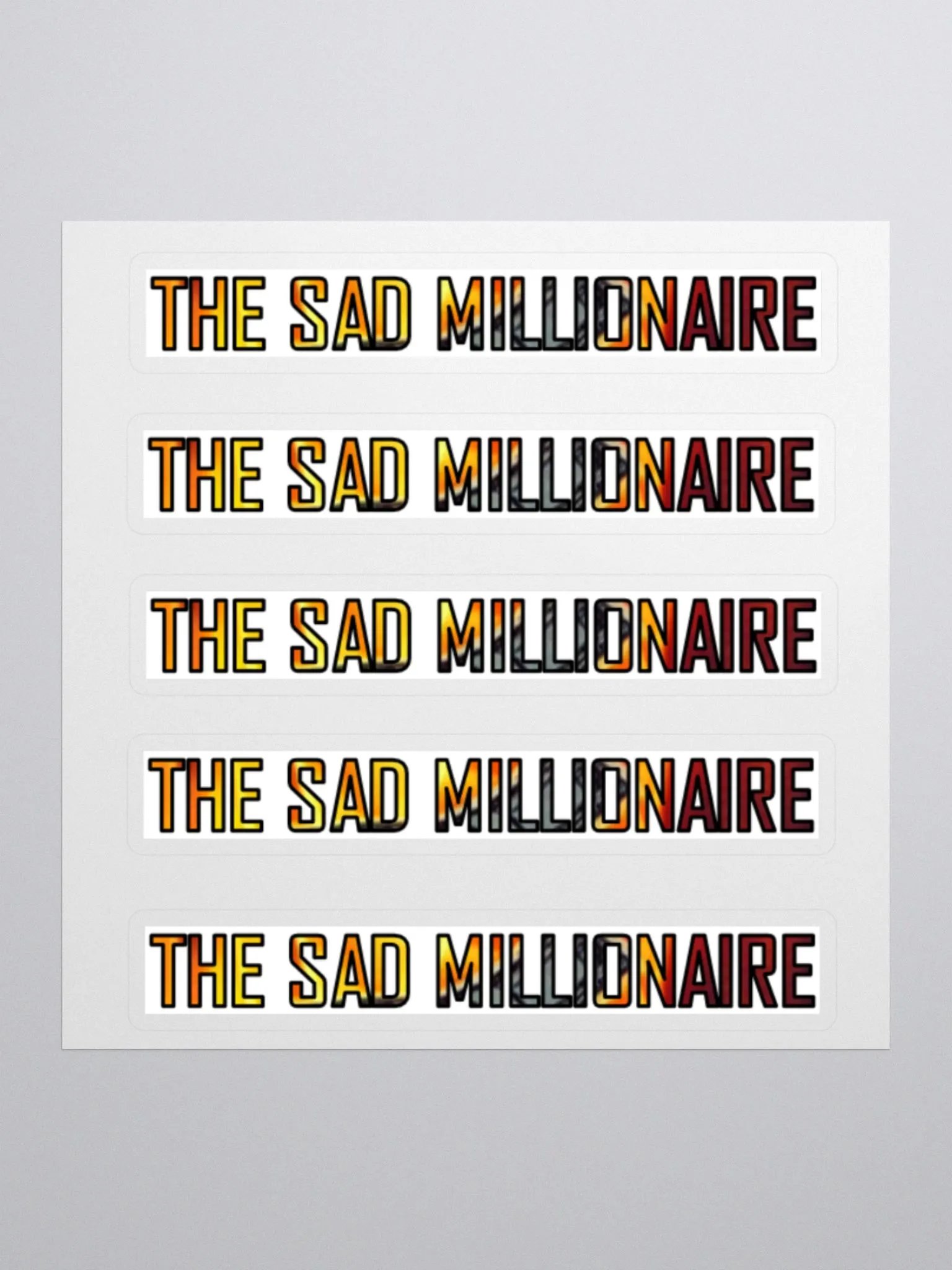 The Sad Millionaire - Stickers product image (1)