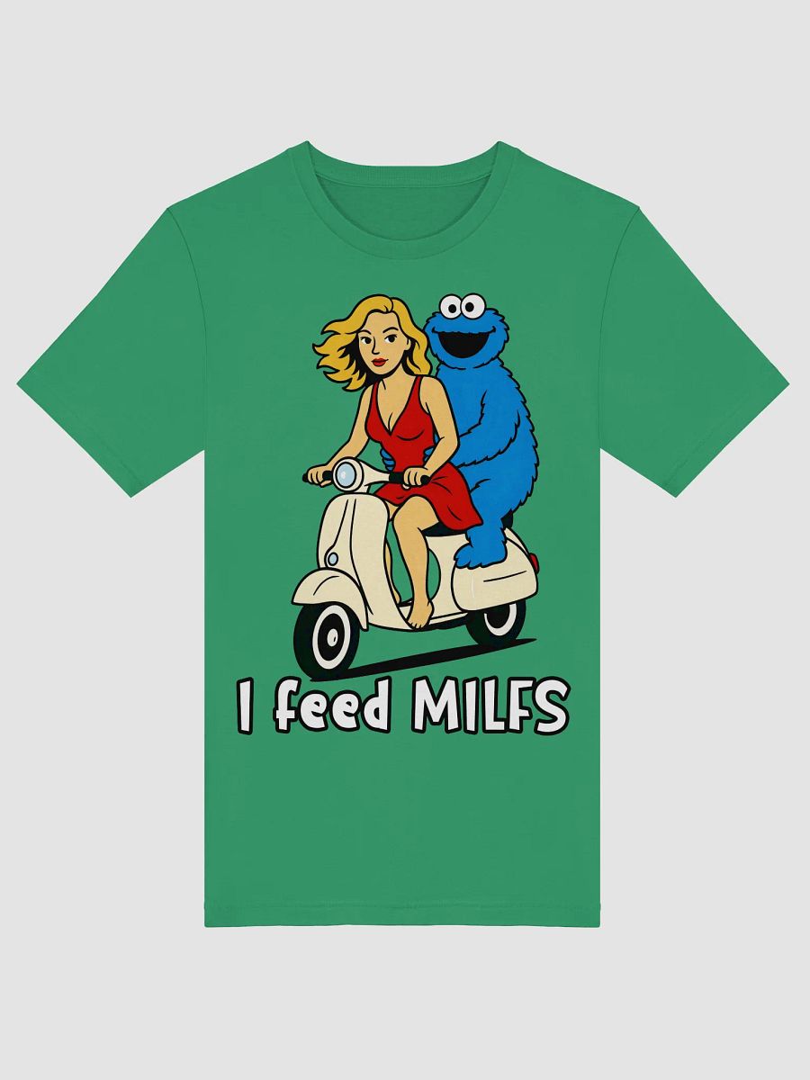 I Feed MILFs Tee – Retro Cartoon Chaos on a Vespa product image (3)