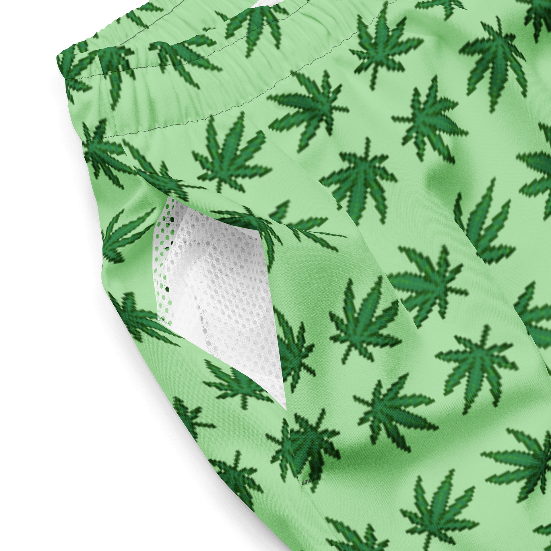 Weed Leaf Paradise Swim Trunks product image (4)