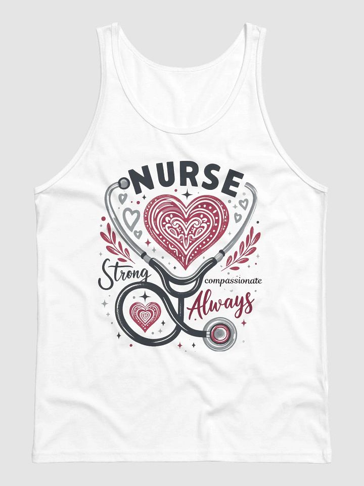 Nurse Love Stethoscope Heart Tank product image (3)