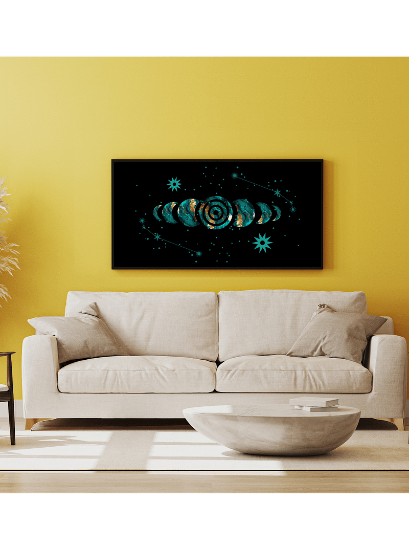 Emerald Lunar Phase Nox Poster